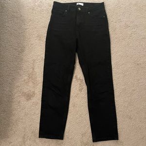 Zara high rise straight leg jeans